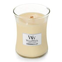 Woodwick Lemongrass & Lily Medium Jar Retail Box
