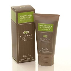 Cedarwood And Clarysage Travel Shave Cream 2.5OZ Shave Cream By St. James Of London