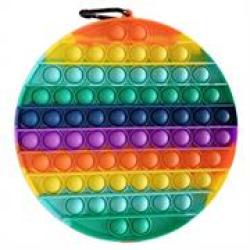 Pop It Bubble Circle Fidget Rainbow No Packaging No Warranty