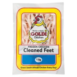 GoldX Goldi Cleaned Chicken Feet 1KG