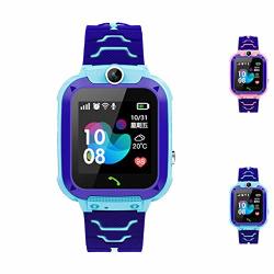Hellopet S12 Child Smartwatch IP67 Waterproof Children Sos Call Location Finder Smartwatch Lbs Tracking Only Blue