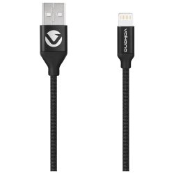 Volkano Weave Series Mfi Lightning Cable Black