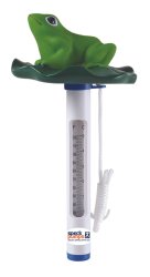Speck Pumps Frog On Lotus Thermometer