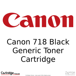 Canon 718 Black Generic Compatible Toner Cartridge Crg-718