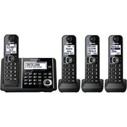 Panasonic Kxtgf344b Dect 4-handset Landline Telephone
