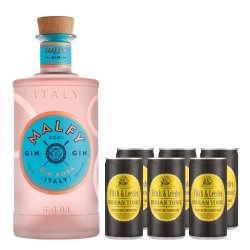 Malfy Gin Rosa & 6 Pack 200ML Fitch & Leeds - 1