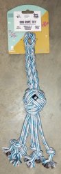 Ball With Tassel Rope Dog Toy - Candy Pink