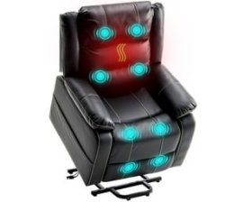 Recliner Chair Sofa Couch Electric Home Theater Lounger - Black