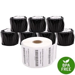 8 Rolls Compatible Dymo 30334 32MM X 57MM 2-1 4" X 1-1 4" Lw Medium Multi-purpose Barcode Labels For Labelwriter 450 450 Duo 450 Turbo Label Printers Bpa Free 1000 Labels Per Roll