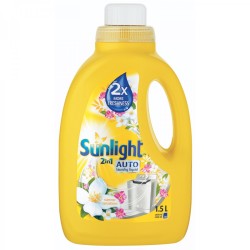 SUNLIGHT Auto Washing Liquid Detergent 2 In 1 Bottle 1.5l