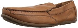 Clarks Men's Benero Race Driving Style Loafer Tan Leather 13 Medium Us