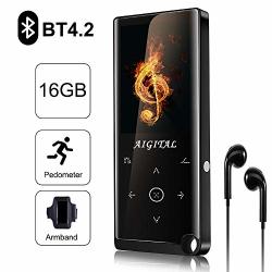 MP4 Player Aigital Portable 16GB MP4 MP3 Music Player With Bluetooth Pedometer video voice Record Function And More Hifi Sound Quality & Upgraded 2.4" Screen Support Expand