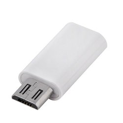 Zerone Micro USB Male To USB 3.0 Type-c Female Adapter Converter Sync & Charging Connector For Android White