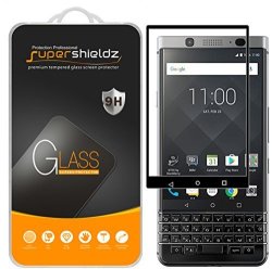SUPERSHIELDZ 2-PACK For Blackberry Keyone Tempered Glass Screen Protector Full Screen Coverage Anti-scratch Bubble Free Lifetime Replacement Warranty Black