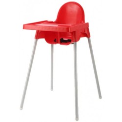Antilop Highchair With Tray - Red