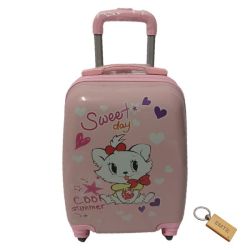 Smte - Quality Kiddies Cartoons Hand Luggage Suitcase For Kids- X5- Sweety