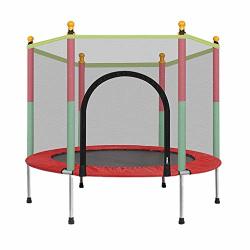 Aojian 5FT Kids Toddler Indoor Outdoor MINI Trampoline With Safety Enclosure Net