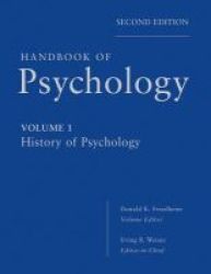 Handbook Of Psychology - History Of Psychology Hardcover 2nd Revised Edition
