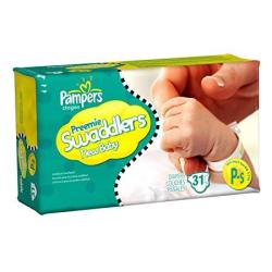 Pampers Stages Preemie Swaddlers New Baby Size Petite-small Diapers - 31 Ct