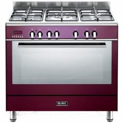 ELBA Fusion 90CM Gas Electric Cooker Red 01 9FX 827R