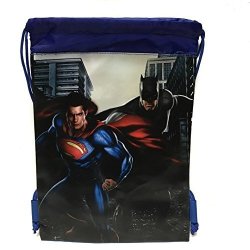 Batman Vs Superman Blue Sling Drawstring Bags For Kids