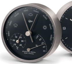 Barigo 101.5 - Modern Home Barometer Low Altitude Black Dial