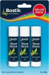 Bostik 40G Glue Stick 3 Pack
