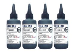 Bulk Ink 100ML Bottle For Inkjet Printers Only Black Color Pack Of 4