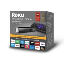 ROKU Streaming Stick+ HD 4K HDRSTREAMING Devicewith Long-range Wireless And Voice Remote With Tv Power And Volume