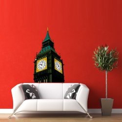 Full Color Wall Decal Vinyl Sticker Decor Art Bedroom Design Mural Like Paintings London England Big Ben Clock Building COL454