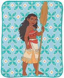 Jay Franco Disney Moana Find Your Way Raschel Throw Blanket - Measures 43.5 X 55 Inches Kids Bedding - Fade Resistant Super Soft - Official Disney Product