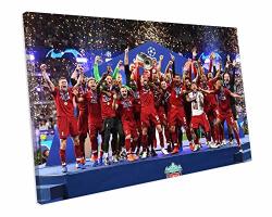 Daoyiqi Unframe Canvas Printing Wall Art Liverpool Fc 2019 Champions League Winners Canvas Wall Art Picture Print Wall Decoration For Living Room bed Room