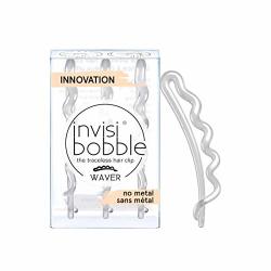 Invisibobble Waver Hair Clip With Strong Grip Non-soaking High Wearing Comfort Updo Tool - Crystal Clear