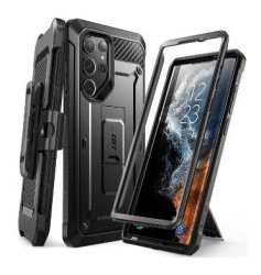 Samsung Galaxy S23 Ultra Full Body Rugged Protective Case Black