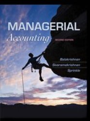 Managerial Accounting 2E Wcls Hardcover 2ND Edition