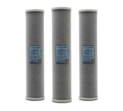 20 Inch Big Blue Carbon Block Water Filter Replacement Cartridge 3-PACK