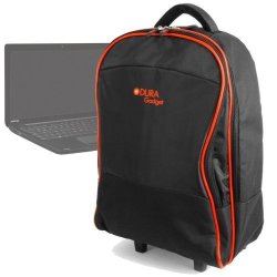 Duragadget Lightweight Laptop Trolley Bag With Heavy-duty Telescopic Handle Suitable For Toshiba Satellite C55-100 15.6-INCH Notebook Intel Pentium 2020M 2.4GHZ Processor 8GB RAM 1TB