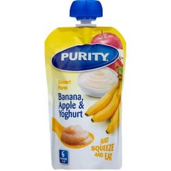 Purity Pureed Banana Apple & Yoghurt 110ML