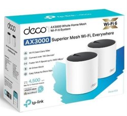 Tp-link Deco X55 2-PACK Home Mesh System Retail Box 2 Year Limited Warranty