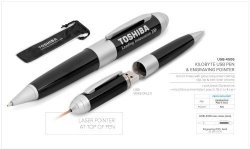 Kilobyte USB Pen & Laser Pointer - 8GB Black USB-4506