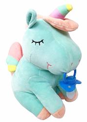 Envy Body Shop Adult Pacifier Stuffie Animal Plush Kiss The Unicorn Pacifier Holder Teal