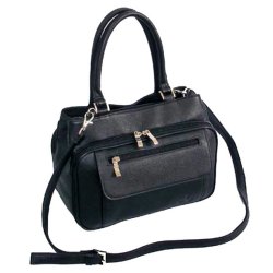 Gino De Vinci Nappa Leather Handbag - 31223BLK
