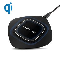 Wireless Charger Wireless Charging Pad For Iphone X 8 8 Plus 10W Fast Wireless Charger For Samsung Galaxy S8 NOTE 8 5W Wireless Charger For All Qi-enable Smartphone