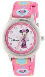 Disney Kids' W000036 Minnie Mouse Time Teacher Stainless Steel Watch