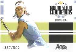 Rafael Nadal - Ace Authentic 2005 - "grand Slam Champions""silver Parallel" Card Gs5 387 Of 500