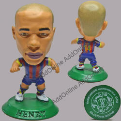 No.14 Henry Soccer Figurine In Fc Barcelona Jersey. Collector No Mc12492