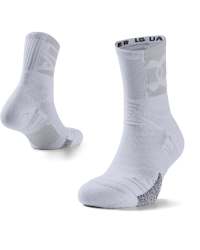 Adult Ua Playmaker Crew Socks - WHITE-100 Md