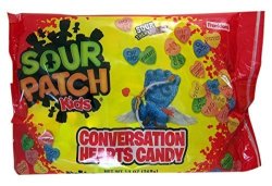 Sour Patch Kids Conversation Hearts Valentine's Day Candy 13 Oz