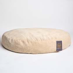 Cord Velour Dog Bed - Sand XL