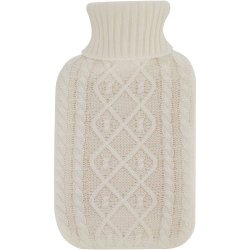 Clicks Knitted Hot Water Bottle Cream
